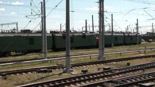 Станция Батайск из окна электропоезда