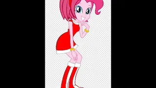 MLP EG X Sonic X Pinkie Pie Dressed Up As Amy Rose For Halloween!