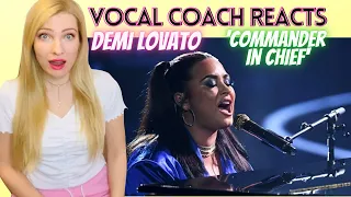 Vocal Coach/Musician Reacts: DEMI LOVATO 'Commander In Chief' Live! In Depth Analysis