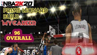 Kawhi Leonard Build 96 Overall MYCAREER | NBA2K20 MOBILE