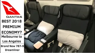 Worth The Upgrade? Qantas 787-9 Premium Economy Travel Vlog/Flight Review MEL-LAX QF95