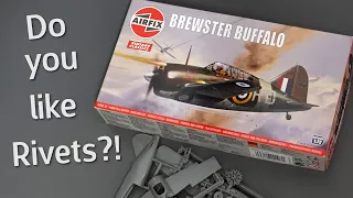 Airfix Brewster Buffalo in 1/72 Scale - Vintage Classic Plastic Model Kit Unboxing Review