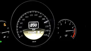 Mercedes Benz C350 S204 (306ps) 7G-Tronic Plus Acceleration / Beschleunigung / Speedometer 0-200km/h