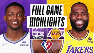 Sacramento Kings vs. Los Angeles Lakers Full Game Highlights | NBA Season 2021-22