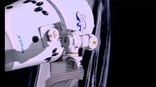Animation of Canadarm2 Detaching SpaceX Dragon