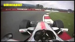 F1 2007 - Silverstone Gran Prix FP1 - Fernando Alonso Onboard Lap