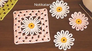 DIY Tutorial EASY Crochet flower PART 2  How to Crochet Granny Square