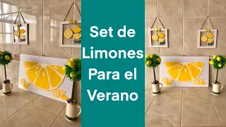 DECORACIÓNES de limones para el verano 🍋 summer decor 🍋 lemon decorations 🍋 decorando con limones