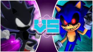 dark Sonic vs sonic.exe animación 3D