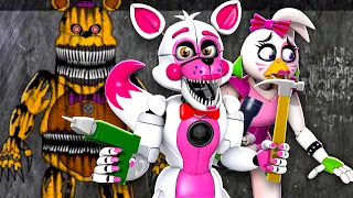 Repairing NIGHTMARE FREDBEAR React With Funtime Foxy