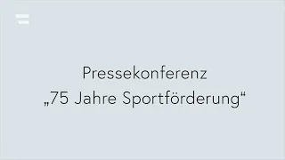 Pressekonferenz: 75 Jahre Sportförderung – 1 Jahr Rekordbudget im Sportministerium