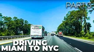 Driving from Miami, Florida to NYC | Part 3 - I-95 Rest Stop (St Augustine) to Jacksonville, FL