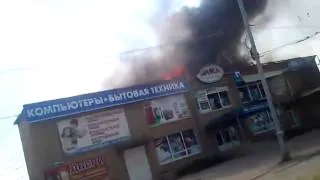 Славянск 08 июня 2014 Последствия обстрела района автовокзала.