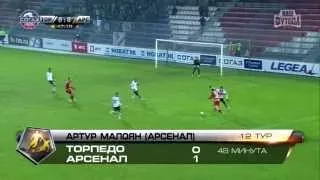 Гол Артура Малояна. «Торпедо» – «Арсенал» | РПЛ 2014/15