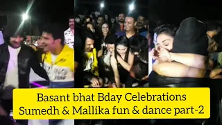 Radhakrishna Balram dhau aka Basanth bhat Bday Celebrations|| Sumedh & Mallika dance & fun on Sets