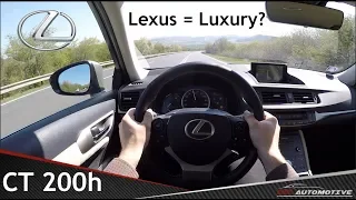 Lexus CT 200h MY2018 POV Test Drive + Acceleration 0 - Top Speed