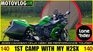 140 Motovlog :: 1st Camp With My 2023 Kawasaki Ninja H2SX SE Performance Tourer - @Motourev​