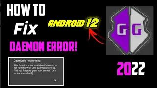 how to fix failed to run daemon on game guardian full tutorial 2022 | GG error solution Android 12