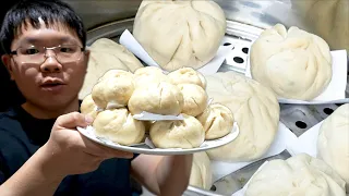 How Chinese Chef Cooks Char Siu Bao (Steamed BBQ Pork Buns)
