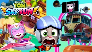 TALKING TOM SKY RUN RESCUE PILOT TALKING ANGELA GAMEPLAY