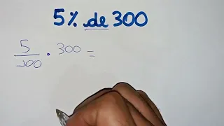 5% de 300 - Porcentagem - Como calcular?