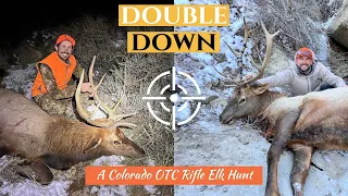 Colorado Bull Elk Late Rifle Hunt DOUBLE! | Public Land, DIY, OTC | Long Range | 3rd Season 2022