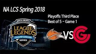 [ Echo Fox vs Clutch ] Game 1 - 2018 NA LCS Spring Third Place 180408