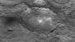 See Ceres' mysterious bright spots, pyramid