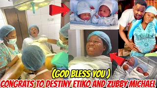 Congrats to Destiny Etiko and Zubby Michael as she puts to Birth a set of twins 🎊