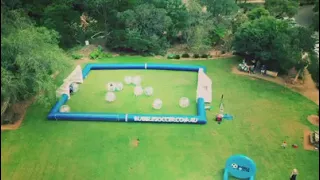 Bubble Soccer from Above