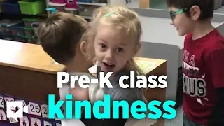 4-year-olds start their day with kindness