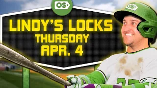 MLB Picks for EVERY Game Thursday 4/4 | Best MLB Bets & Predictions | Lindy's Locks