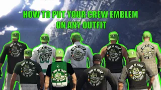 GTA5 | How to put your crew emblem / patch on any outfit? Creator Mode Component Transfer Glitch 1.5