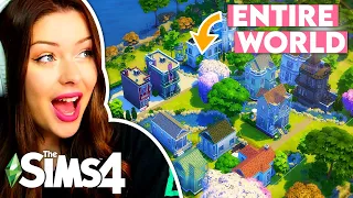 Building The ENTIRE Sims 4 World of Willow Creek on ONE LOT // Sims 4 Build Challenge