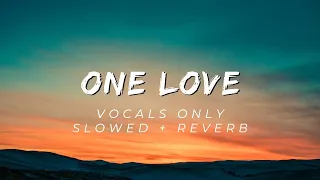 One Love - Shubh - Vocals only | Back Ground music removed | No music | Halal beats | Slow & Reverb