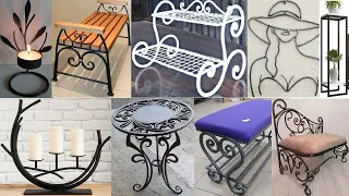 Metal decorative pieces and metal furniture ideas and you can make at home /make money welding ideas