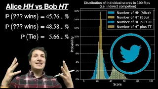 The Coin Flip Game that Stumped Twitter: Alice HH vs Bob HT