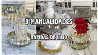 3 MANUALIDADES PARA DECORAR HERMOSAS