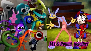 FNF Pomni x JAX VS All Rainbow Friends Chapter 2 | Friday Night Funkin'  The Amazing Digital Circus