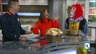 Houston Life host, Courtney Zavala gets a Scary Clown Delivery | HOUSTON LIFE | KPRC 2