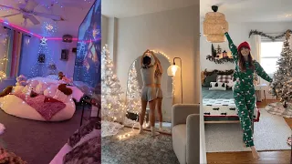 Decorate my room with me for Christmas 🎄❄️ ~ Tiktok Compilation