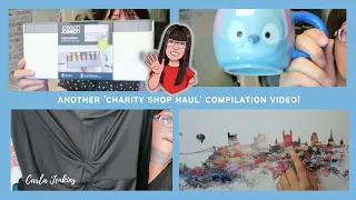 CHARITY SHOP HAUL - COMPILATION VIDEO! BUYING TO SELL ON EBAY | CARLA JENKINS