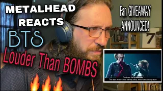 METALHEAD REACTS| BTS LOUDER THAN BOMBS + PRIZE GIVEAWAY!!!!