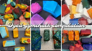 DYED gymchalk crumble compilation | 1-Hour🔥 | Satisfying | sleepaid💤💤