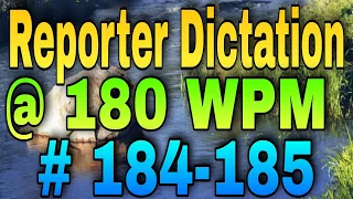 180 wpm english dictation | Parliamentary Reporter dictation 180 wpm | 1080 Words
