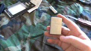 Fire Starters-Zippo Lighter-How to and review.