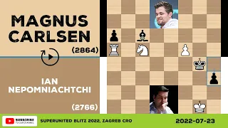 Ian Nepomniachtchi vs Magnus Carlsen - 2022-07-23 - SuperUnited Blitz 2022 - Chess No Commentary