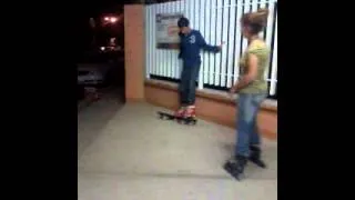 Ride a ripstick with roller skates