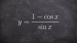 Use quotient rule to take derivative with trigonometric functions
