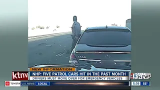 Nevada Highway Patrol: 5 patrol cars hit this past
